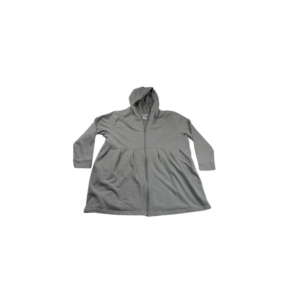 Women's Anthony Richards Grey Cotton&Polyester Blend Hoodie - Size 3X